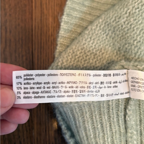 Zara Sage Green Turtleneck Sweater - Picture 9 of 9